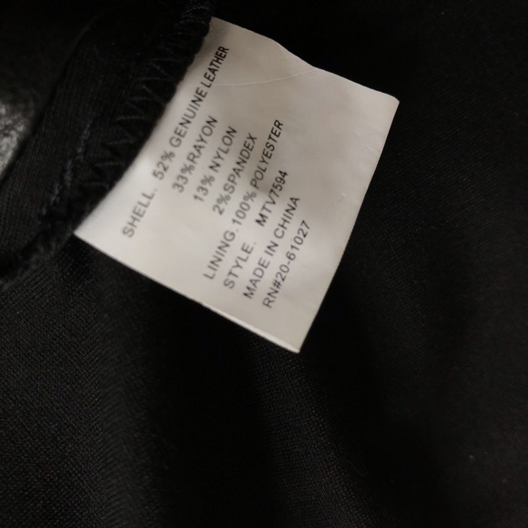 My Tribe | Drape collar leather vest - Picture 6 of 6